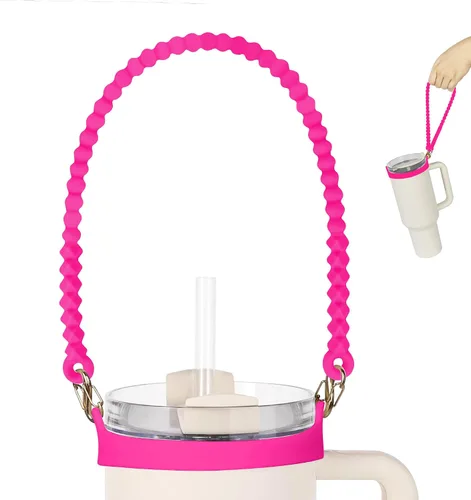 Miniatura 9 de Mango para botella de agua, soporte de silicona suave y duradero, eslinga, cordón, portador con correa, se adapta a la mayoría de botellas de agua