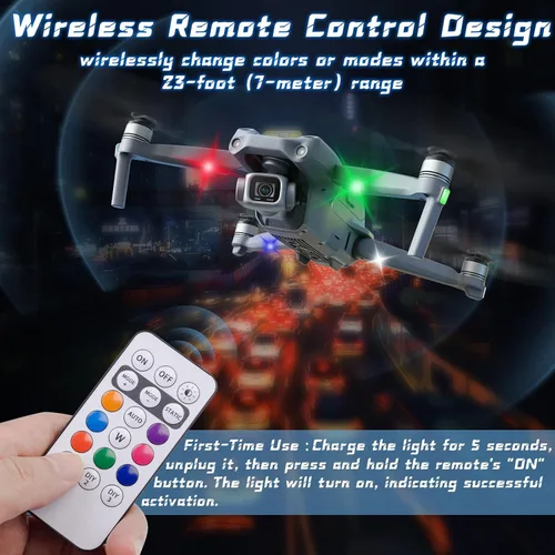 Miniatura 3 de 2 piezas de luces estroboscópicas LED inalámbricas con control remoto, luces LED mini impermeables USB de 8 colores, luces LED de advertencia