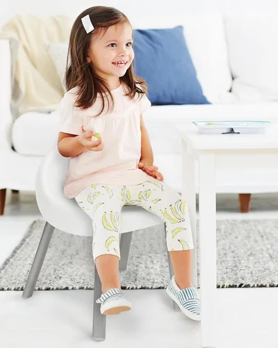 Miniatura 4 de Skip Hop Sillas de actividades para niños pequeños, juego de 2, metal, color blanco