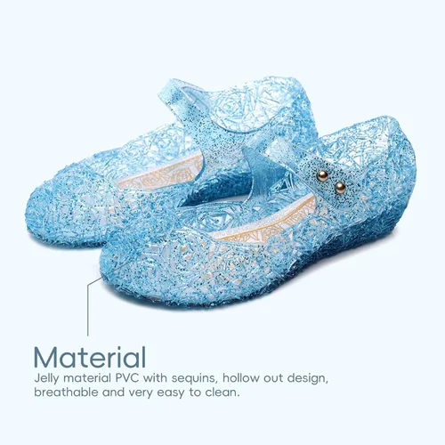 Miniatura 2 de YIBLBOX Zapatos de vestir de princesa con purpurina de Mary Jane para niñas