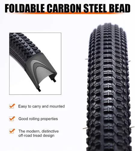 Miniatura 5 de WEEROCK MTB Bike Tire Two Pack 27.5/29 Inch Tire Folding Bead Replacement Tyre 27.5 x 1.95/29 x 2.1 Bicycle Tires with/Without Inner Tubes for 27.5