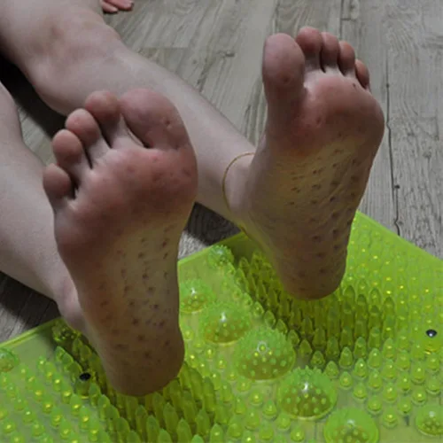 Miniatura 6 de Reflexology - Alfombrilla de masaje de pies que estimula la circulación sanguínea, acupresión, pies, placa de masajeador con imán