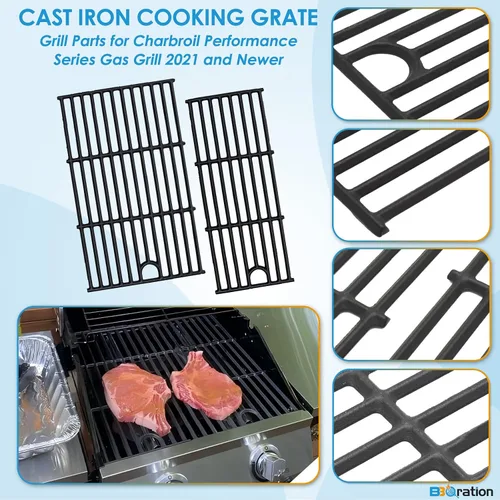 Miniatura 3 de Rejilla de parrilla de 17 pulgadas para Charbroil Performance 2 quemadores 463630021 463660421 463630422 463660021 Rejilla de cocina para Charbroil