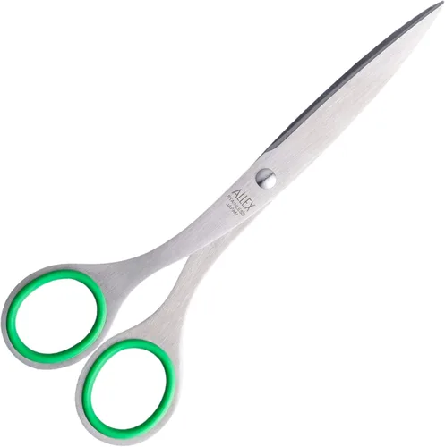 ALLEX Tijeras de oficina para zurdos para escritorio, tijeras medianas de 6.5 pulgadas multiusos para mano izquierda, fabricadas en Japón, hoja de