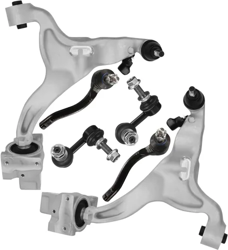 Miniatura 58 de Detroit Axle - Kit de extremo delantero para Chrysler 300 Dodge Charge Challenger 2011-2023, 2 brazos de control inferiores traseros 2 rótulas