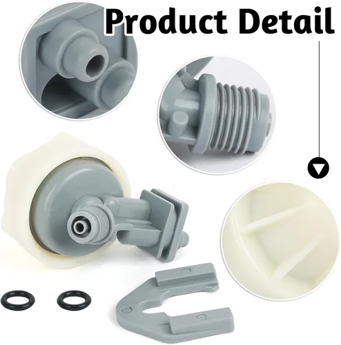 Miniatura 8 de Boquilla suavizante de agua y conjunto Venturi 7187065 de repuesto, compatible con GE, Kenmore, Morton, Whirlpool, NorthStar, Rheem reemplaza