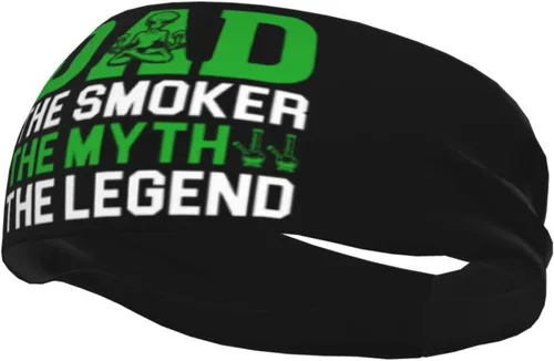 Miniatura 3 de Dad The Smoker The Myth The Legend Headband for Men Women Sports Sweatband for Fitness Exercise Moisture Wicking Running Yoga Hairbands
