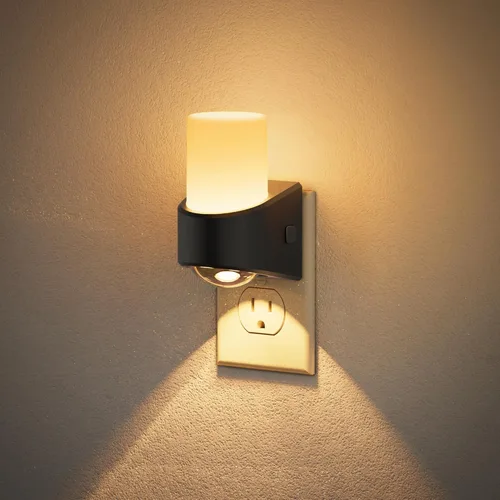Miniatura 29 de JandCase Luces nocturnas enchufables a la pared, proyector de estrellas, luz nocturna de galaxia automática 3CCT, enchufe con sensor de luz