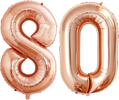 Miniatura 434 de Goer, conjunto de globos de papel aluminio para decoraciones de cumpleaños, globos de las letras de feliz cumpleaños y de números Oro