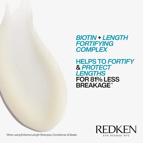 Miniatura 9 de Redken Extreme Length Biotin Shampoo For Longer Hair – Promotes Healthy Hair Growth, Strengthens Damaged Hair, Prevents Hair Breakage, Infused With