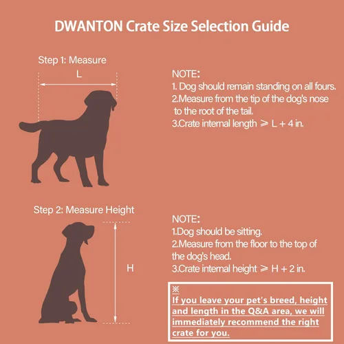Miniatura 5 de DWANTON Mueble de jaula para perros con cojín, mesa de madera para perreras con puertas dobles, casa para perros de interior, tamaño grande, 38.5