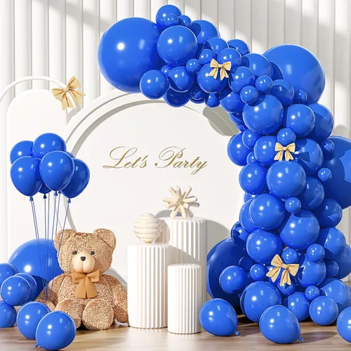 Miniatura 30 de Kit de arco de globos rojo brillante de 135 piezas de diferentes tamaños de 18, 12, 10 y 5 pulgadas, decoraciones de fiesta de color rojo para baby