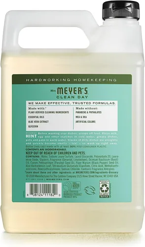 Miniatura 90 de Mrs. Meyer’s Clean Day - Detergente líquido para platos, aroma a lavanda, botella de 16 oz