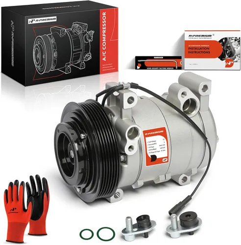 A-Premium Compresor de aire acondicionado con embrague compatible con Isuzu Axiom 2002-2004, Amigo 1998-2000, Trooper 2002, Rodeo Sport 2001-2003 y