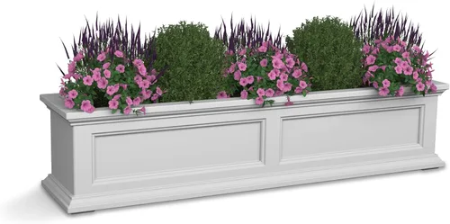 Miniatura 18 de Mayne Fairfield - Maceta con ventana de 2 pies, con riego automático, resistente a la intemperie para flores, diseño duradero para uso en Negro