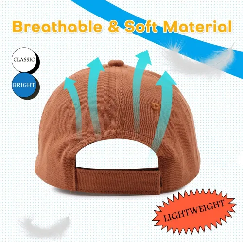 Miniatura 59 de Peecabe Gorra de béisbol para niños pequeños, unisex, de algodón, ajustable, para bebés, niños, gorra de béisbol para niñas de 1 a 5 años