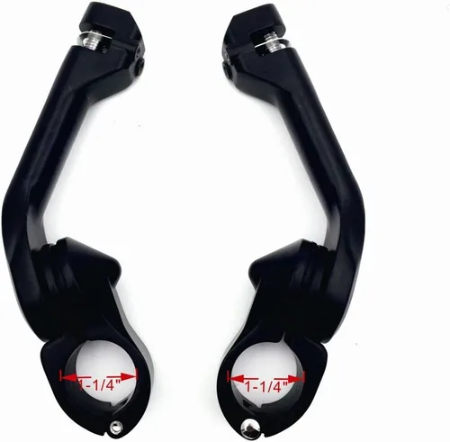 Miniatura 7 de XKH - Juego de clavijas negras con kit de montaje ajustable en ángulo de 5 pulgadas de largo, compatible con protector de motor de 1.25 pulgadas