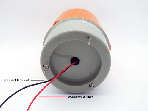 Miniatura 2 de Luz de baliza estroboscópica giratoria de advertencia de seguridad ámbar DC12V