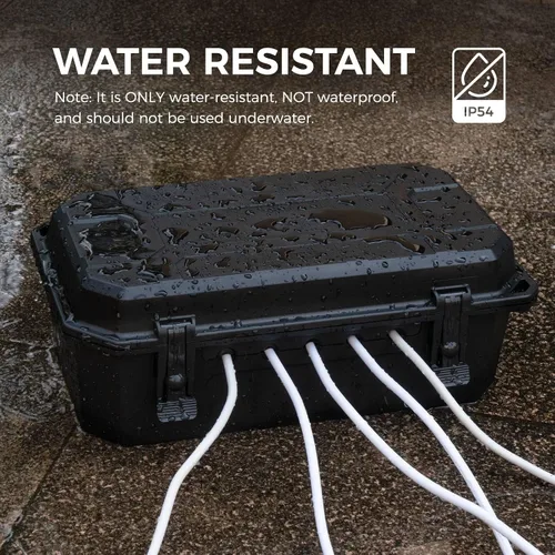 Miniatura 7 de WELKIN Caja Eléctrica Resistente para Exteriores (15.3 * 8.9 * 5.4 pulgadas), Cubierta de Cable de Extensión Impermeable Resistente a la Intemperie