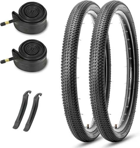 MOHEGIA Llantas de bicicleta de montaña – 20/24/26/27.5 pulgadas plegables de repuesto de neumáticos de bicicleta MTB, cuentas de acero todo terreno