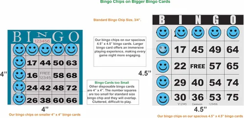 Miniatura 5 de 2500 fichas de bingo, azul (1 de 3 colores), 3/4 pulgadas, fichas de conteo, contador de matemáticas, reutilizables o desechables