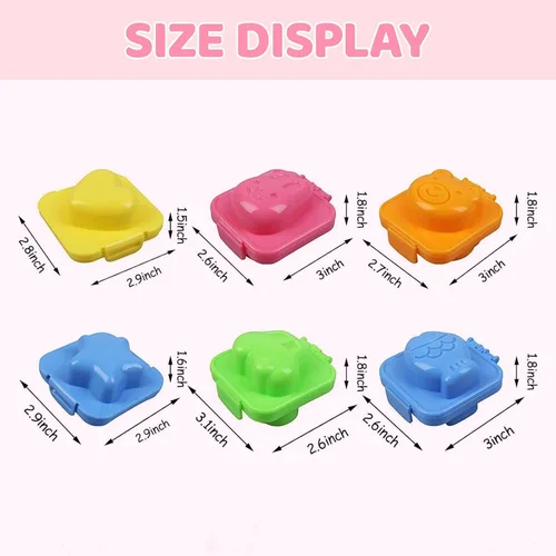 Miniatura 2 de 8 moldes cuadrados para huevos duros, molde de silicona antiadherente para bolas de arroz de sushi, accesorios de cocina bento para alimentos