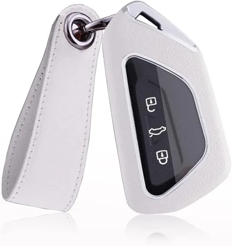 Miniatura 9 de SANRILY Funda para llavero de 3/4/5 botones para VW ID.4 ID.3 Golf 8 2020 Skoda Octavia Seat Leon MK4 Tarraco Ateca Llavero sin llave con protección
