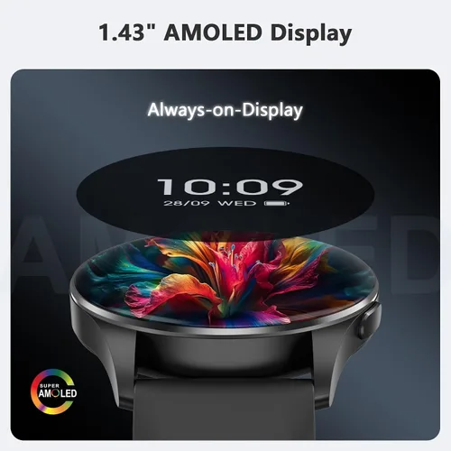 Miniatura 3 de Blackview Reloj inteligente 2025 (respuesta/hacer llamadas), reloj de fitness para hombres y mujeres con frecuencia cardíaca/spO2/monitor de sueño/2
