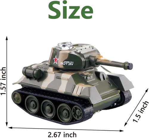 Miniatura 3 de Mini WWII Gris Alemán Tigre RC Tanque Juguete 1/72 Escala Modelo Electrónico Radio Control Remoto Vehículo Tanque