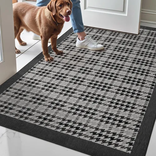 Miniatura 12 de LUMI Tapete Interior para Puerta de Entrada 24''x36'', Absorbente, Atrapa Suciedad, Perfil Bajo Delgado, Tapetes Antideslizantes con Respaldo