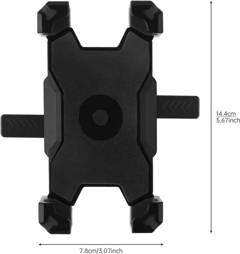 Miniatura 9 de Soporte universal para teléfono para bicicleta, compatible con teléfonos inteligentes de 4.7 a 6.8 pulgadas, ajustable, a prueba de golpes, fácil