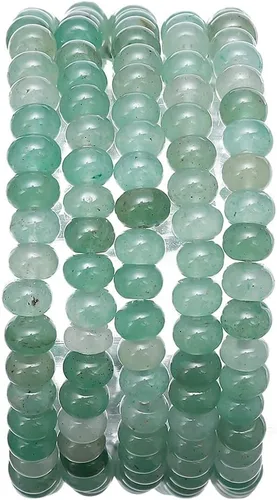 Miniatura 54 de BEADIA Cuentas Facetadas de Piedra Natural Amazonita Rondelle 3x4mm Cuentas Semipreciosas Sueltas para Hacer Joyas 38cm