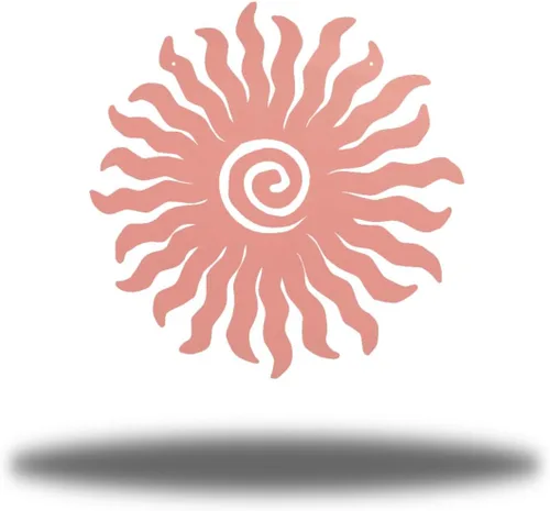Miniatura 16 de Riverside Designs Sunburst - Arte de pared de metal para decoración al aire libre, resistente e impermeable, fabricado en Estados Unidos