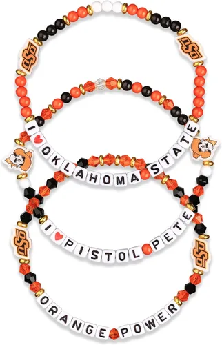 Miniatura 65 de FOCO NCAA unisex-adulto Paquete de 3 Pulseras de la Amistad con Cuentas con Logotipo de Equipo Universitario de la NCAA Oficialmente Licenciadas