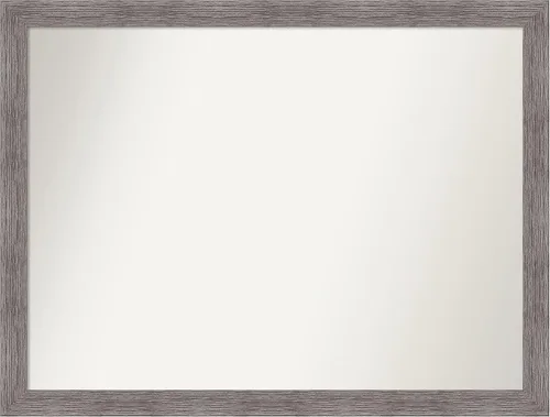 Miniatura 157 de Amanti Art Espejo de baño gris para sobre el fregadero, 31 x 48 pulgadas, espejo de tocador rectangular estrecho de color gris, marco de madera