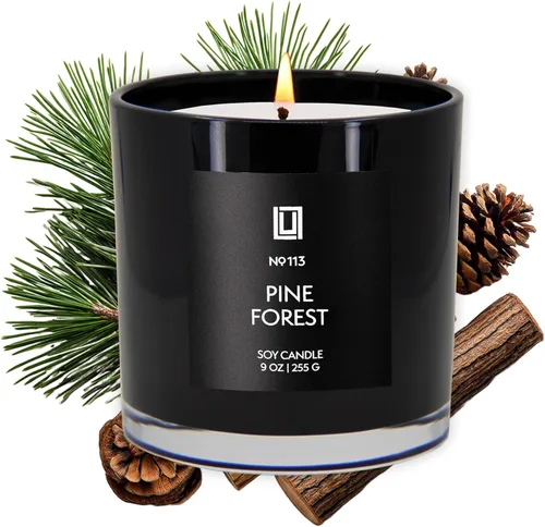 Miniatura 51 de Lulu Candles After Dark - Vela perfumada en tarro de soja de lujo de teca y caoba, vertida a mano en los Estados Unidos, Velas altamente perfumadas