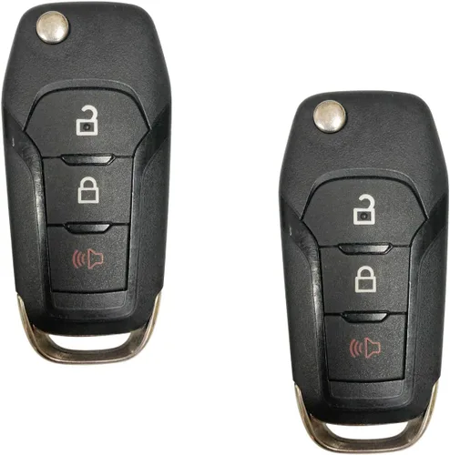 Miniatura 2 de Repuesto para 2015 - 2019 Ford F-150 F-250 350 Llavero remoto sin llave, llavero plegable 164-R8130 N5F-A08TAA; por AUTO KEY MAX (Par)