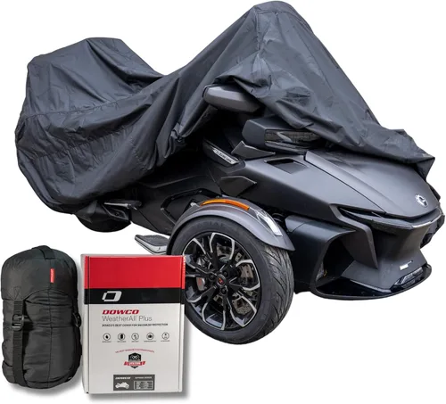 Dowco Guardian WeatherAll Plus Funda Can-Am Spyder RT 2020 + modelos más nuevos y F3 | Negro | 05602 | Grado profesional para todas las estaciones,