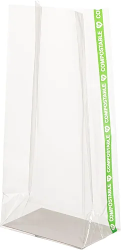 Miniatura 10 de Restaurantware Bolsas para Sándwich de Sellado Térmico de Fondo Plano Bolsas de Alimentos Sellables al Calor - Bolsa con Fuelle con Inserto de Papel