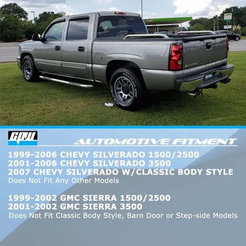 Miniatura 7 de CPW Luces traseras compatibles con Chevy Silverado 1500/2500 (1999-2006)/Silverado 3500 (2001-2006)/2007 Classic/GMC Sierra 1500/2500 Lente ahumada