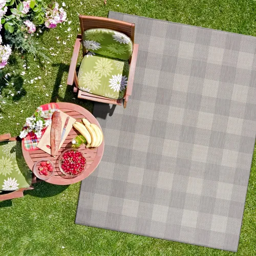 Miniatura 18 de CAMILSON Alfombra para exteriores, alfombras modernas para patios interiores y exteriores, tapetes de cocina y pasillo, alfombra lavable para porche