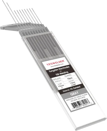 Miniatura 40 de YESWELDER - Electrodo de tungsteno para soldadura TIG, ceriado al 2%, de 1/16 x 7 pulgadas (gris, WC20/EWCe-2), paquete de 10