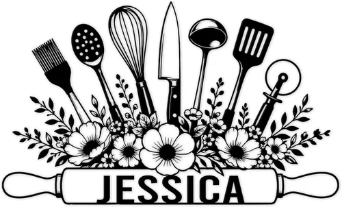 Miniatura 11 de Letrero de metal personalizado para chef de cocina, pared, valla, despensa, cocina, comedor, decoración del hogar, regalo para mamá, papá, hijo, 4