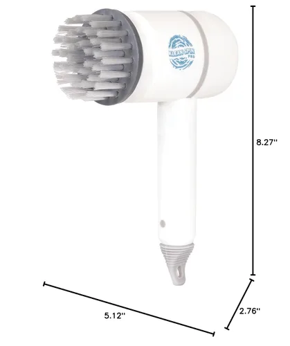Miniatura 7 de Klean Spin - Cepillo de limpieza eléctrico inalámbrico – Limpiador de mano recargable para baño, cocina, azulejos y lechada – Incluye 4 cepillos