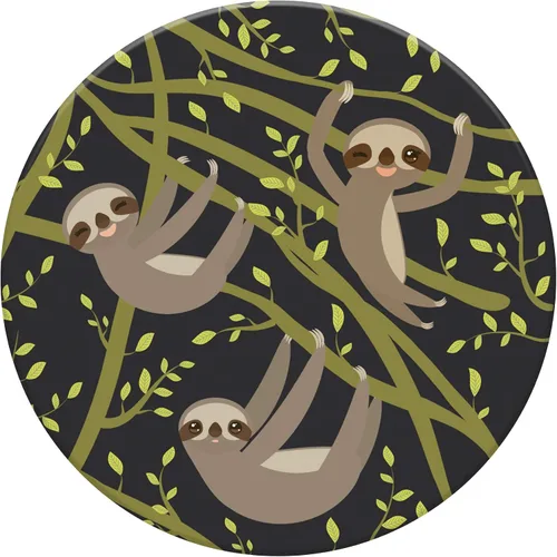 Miniatura 2 de PopSockets Agarre para teléfono con soporte expandible, agarre adhesivo - Sloths-A-Lot Perezosos-A-Lot
