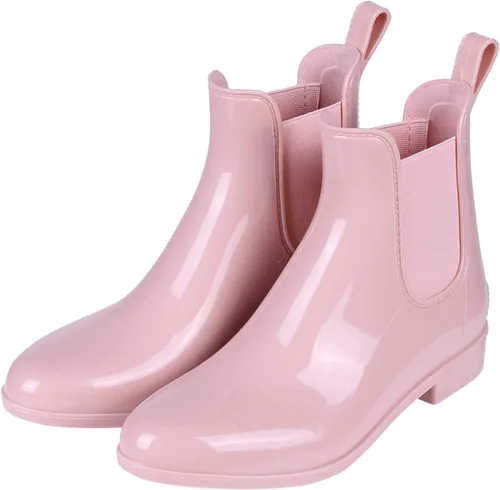 Miniatura 4 de Evshine - Botas de lluvia cortas para mujer, botas de lluvia de Chelsea ligeras, botas de goma impermeables