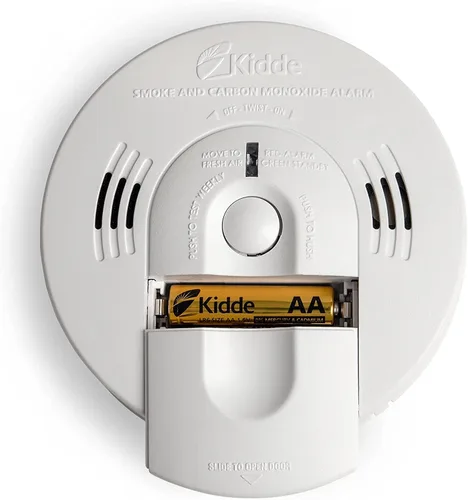 Kidde Detector de humo y monóxido de carbono con cableado, respaldo de batería, interconectable, indicadores de luz de advertencia LED