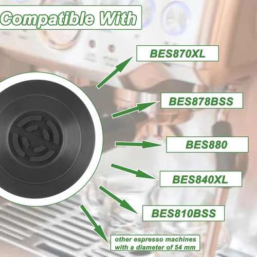 Miniatura 3 de Disco de limpieza de 2.126 in para Breville Paquete de 2 discos de limpieza para breville compatible con Bes870XL/ Bes860XL/Bes840XL/Bes450, etc