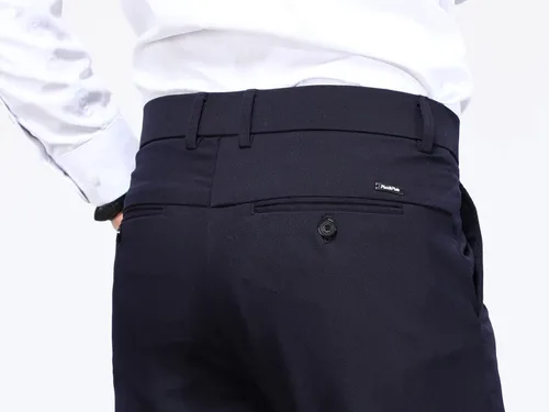 Miniatura 4 de Plaid&Plain Men's 4-Way Flex Stretch Slim Fit Dress Pants