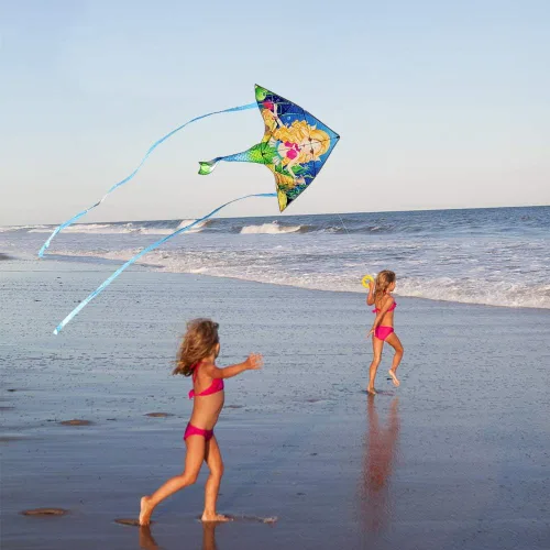 Miniatura 6 de Mint's Colorful Life Mermaid Kite for Girls & Kids, Easiest to Fly Delta Kite